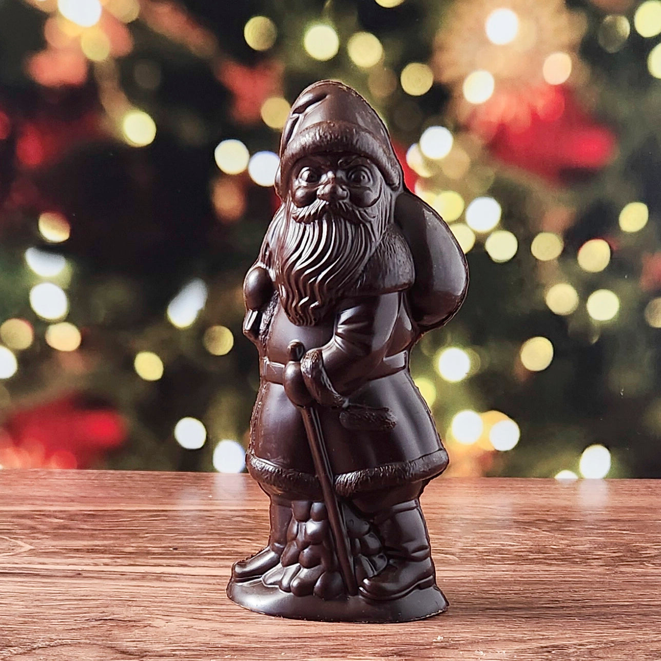 Large 3D Chocolate Santa – A Solid Holiday Classic