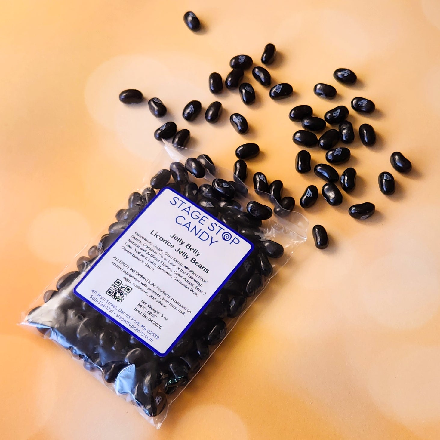 From the gourmet Jelly Bean company, our Licorice Jelly Beans are available in a 5 ounce bag.