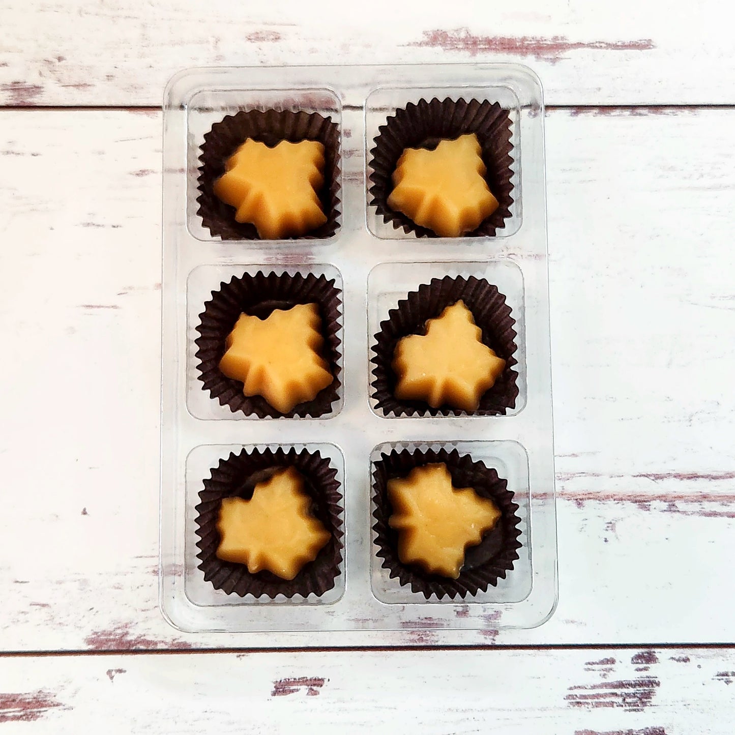 Pure Maple Candy Maple Leaves 6 Piece Box