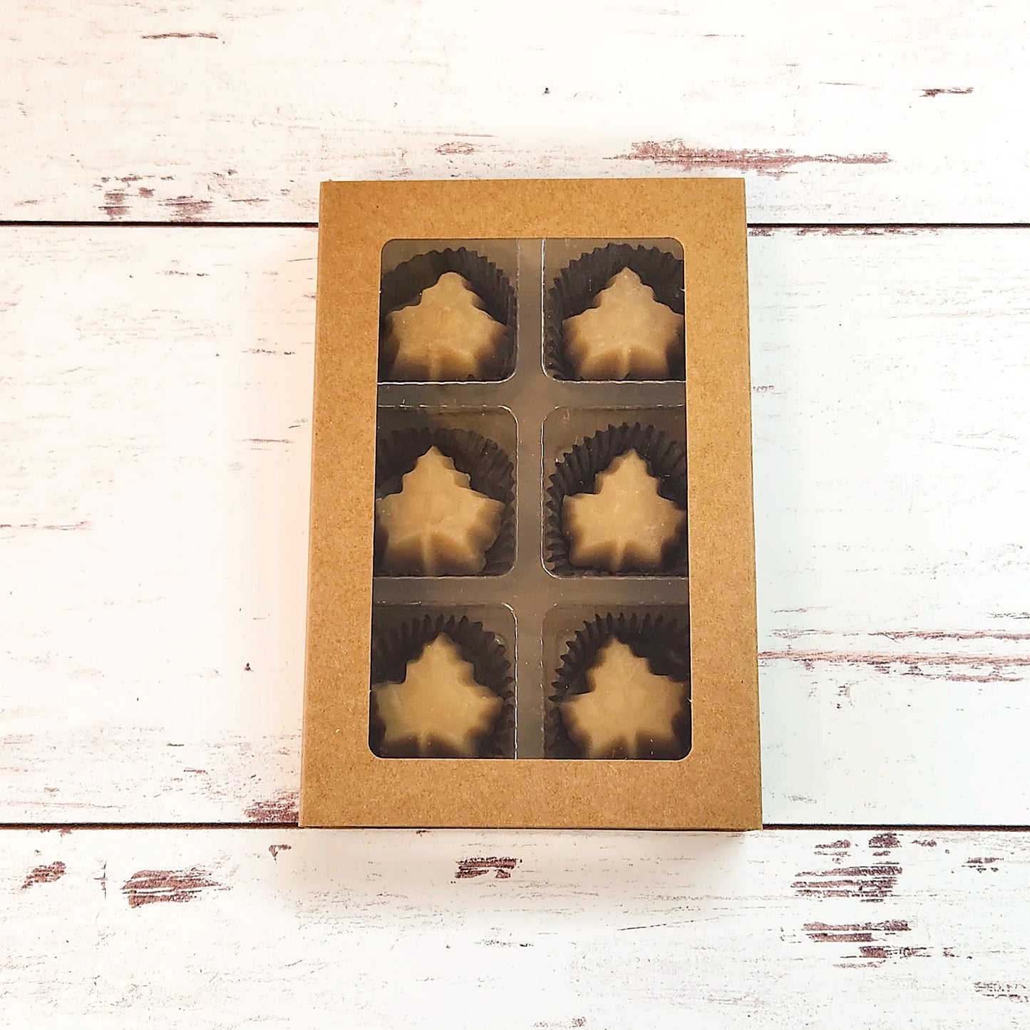 Pure Maple Candy Maple Leaves 6 Piece Box