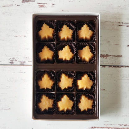 Pure Maple Candy Maple Leaves 12 Pieces