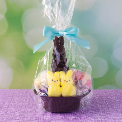 Medium Chocolate Basket with Bunny Pop ***In Store Pick-Up Only***