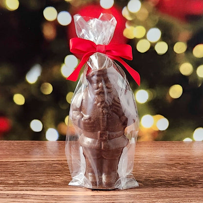 Medium Solid 3D Chocolate Santa – A Sweet Holiday Icon
