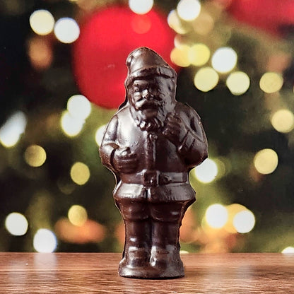 Medium Solid 3D Chocolate Santa – A Sweet Holiday Icon
