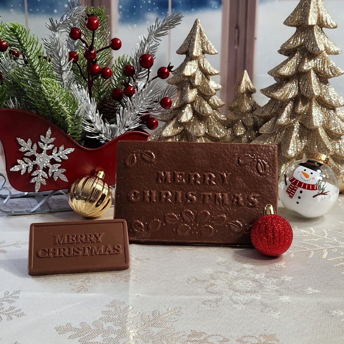 Merry Christmas Chocolate Greeting Card