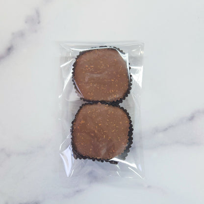 2 count package of milk chocolate coconut clusters