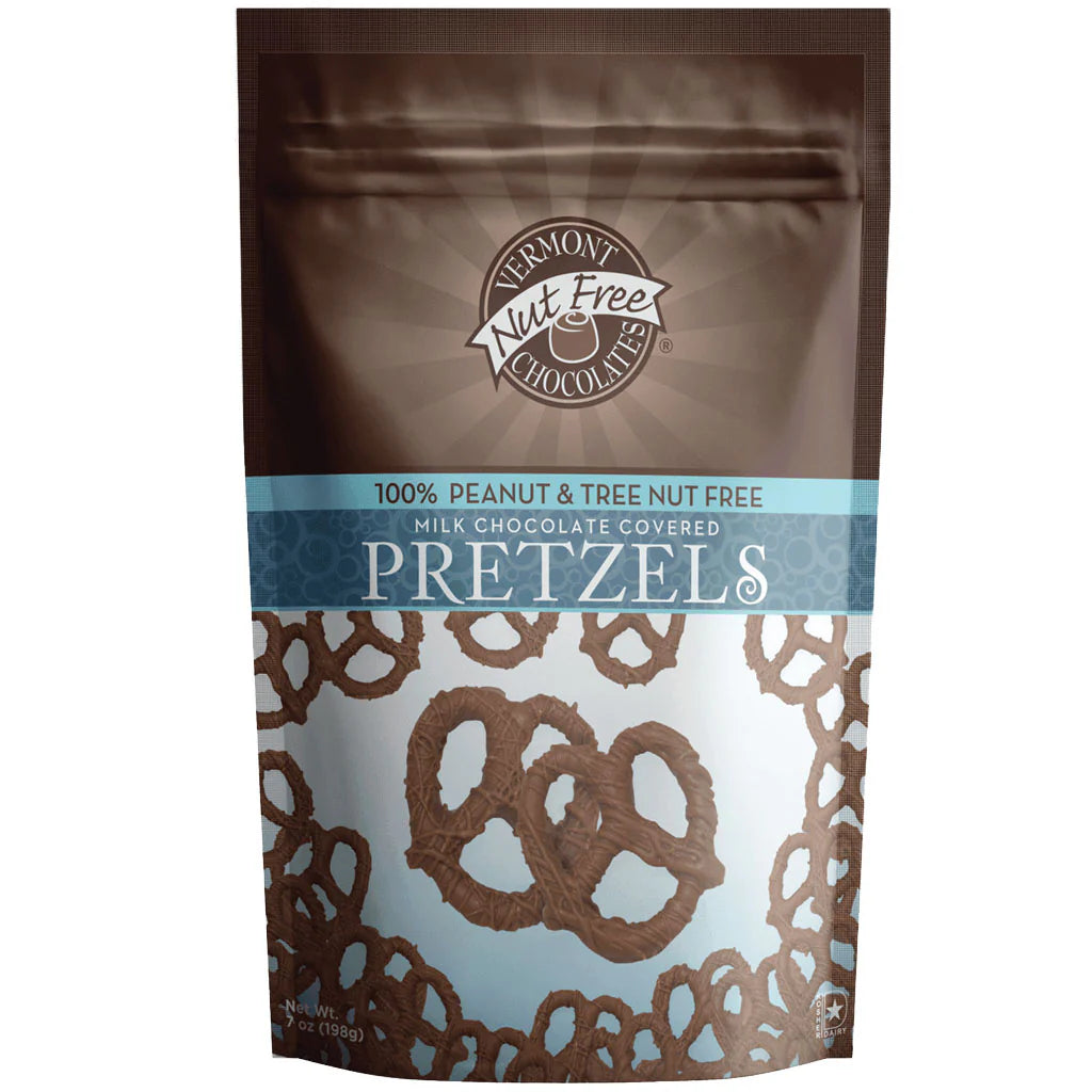 Milk Chocolate Covered Mini Twist Pretzels by Vermont Nut Free