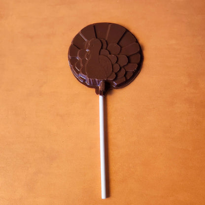 Milk Chocolate Round Turkey Lollipop