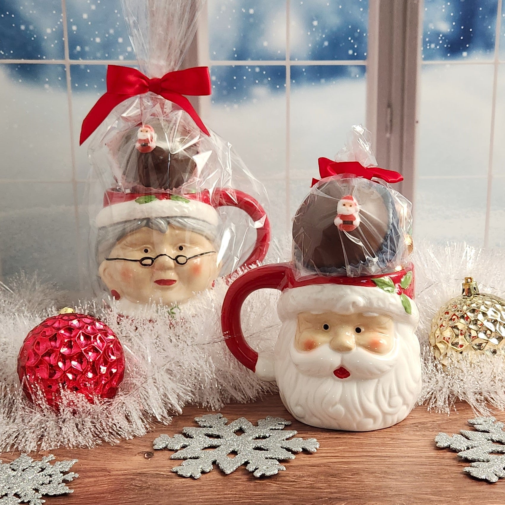 coco　Chistmas GiftBox グレージュ S Santa & Coffee Gift Box – Christmas gift baskets – Canada delivery
