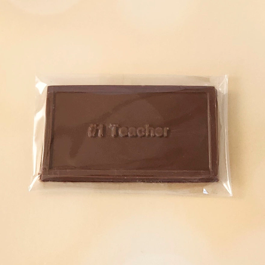 #1 Teacher Chocolate Card Teacher Appreciation