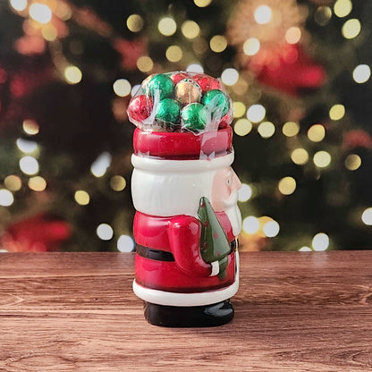 Nutcracker Mug Filled with Milk Chocolate Foiled Ornaments