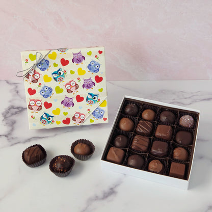 Owl Always Love You Themed Box with Popular Assortment