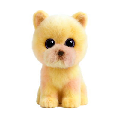 Palmer Yellow and Pink Puppy Beanie Baby