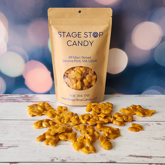 Buttery crunchy peanut brittle. 