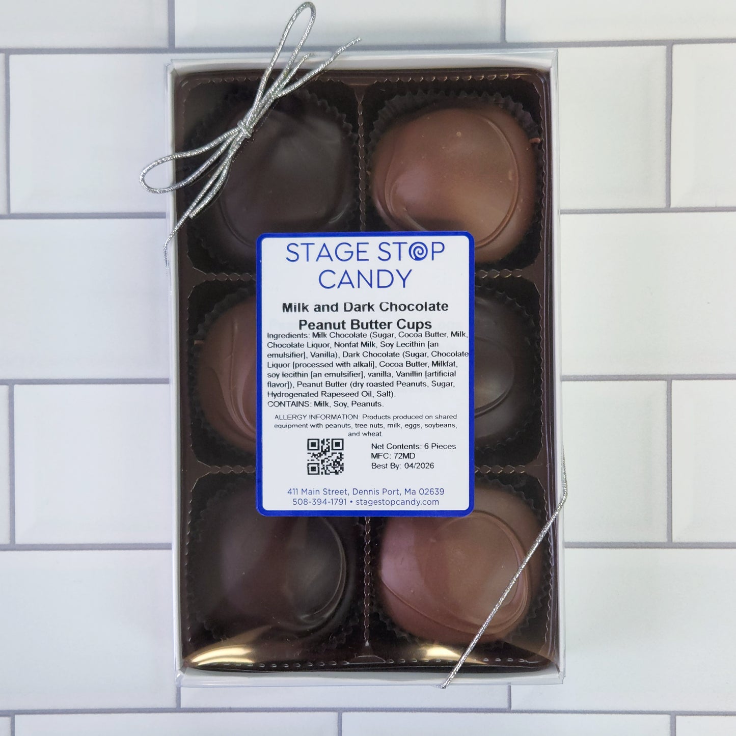 Milk and Dark Chocolate Peanut Butter Cups .  6 pack