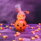 Plastic Pumpkin Filled with Candy Corn