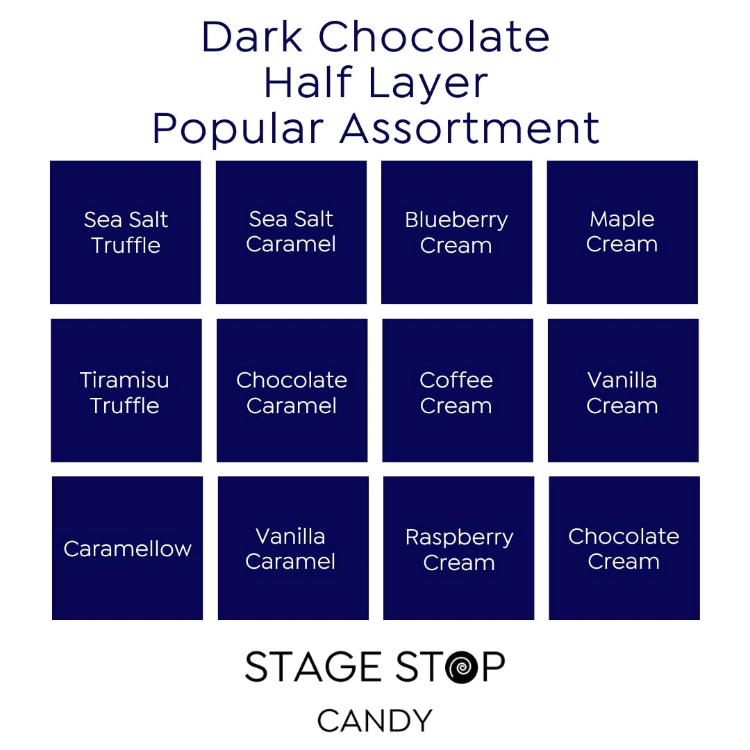 Dark Chocolate Half Layer Popular Assortment flavor guide