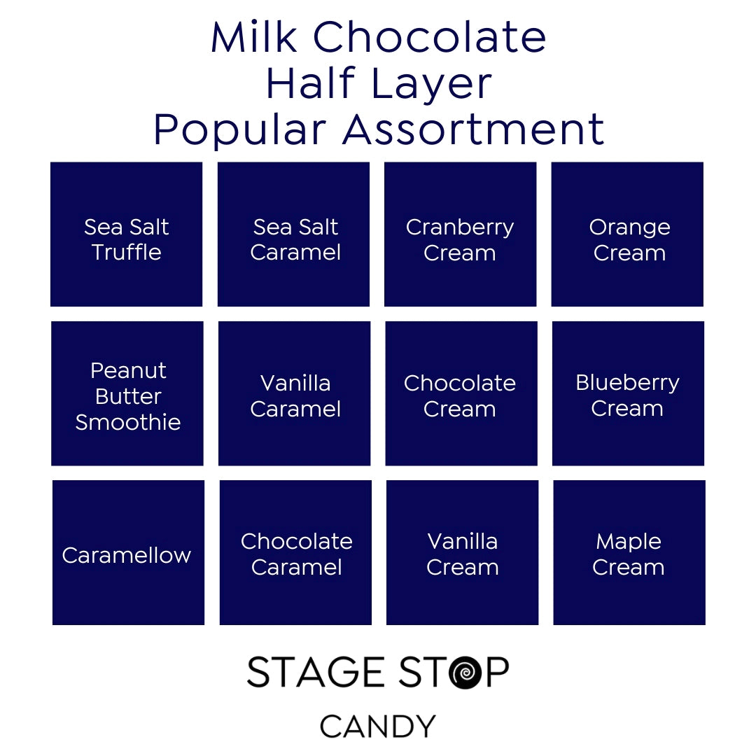 Milk Chocolate Half Layer Popular Assortment flavor guide