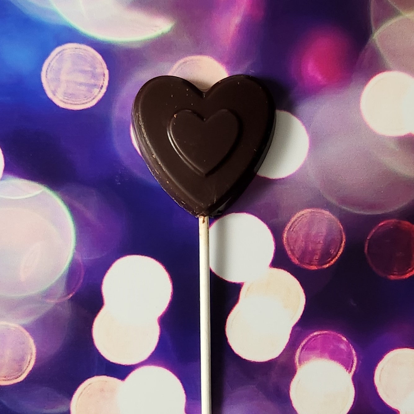 Chocolate Puffy Heart