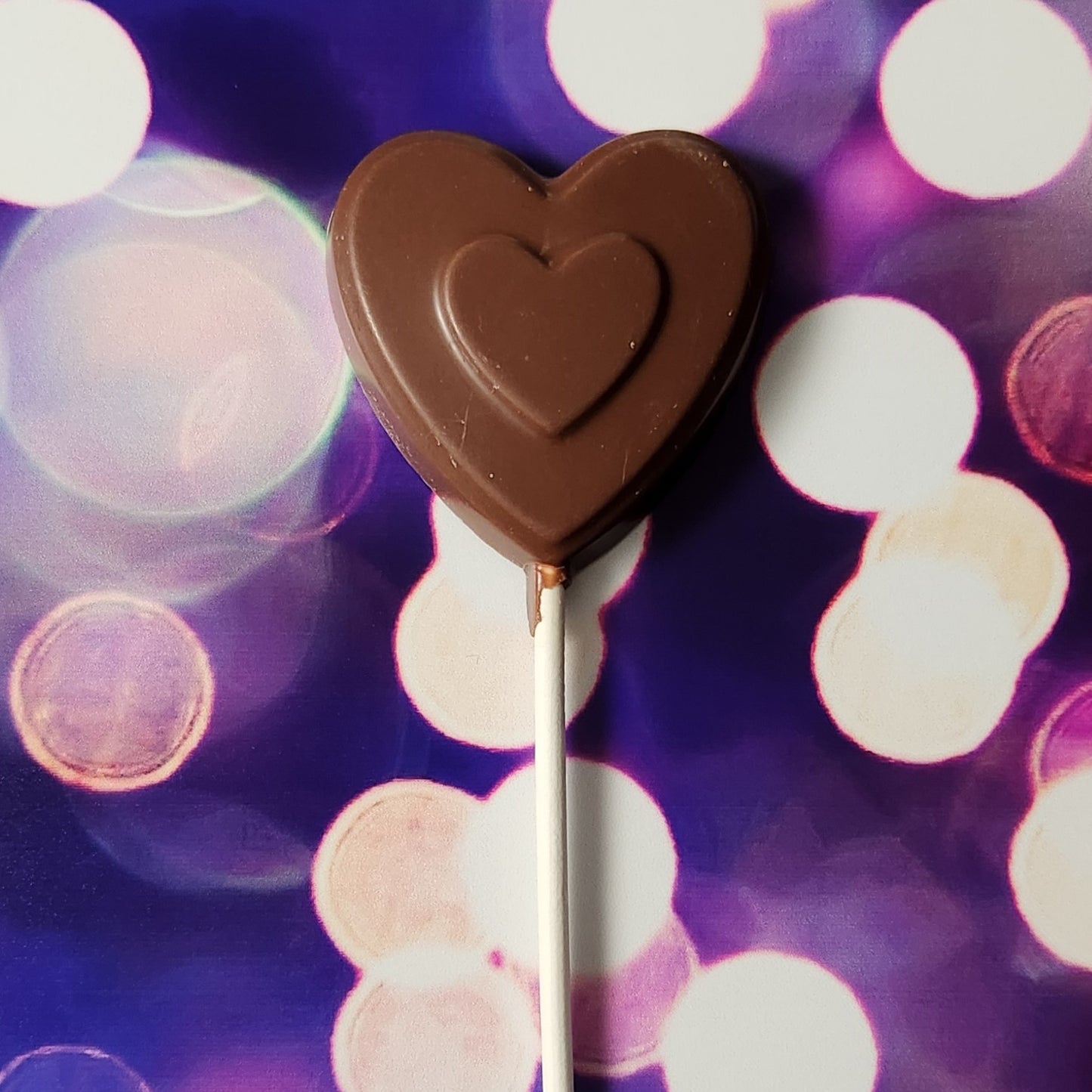 Chocolate Puffy Heart