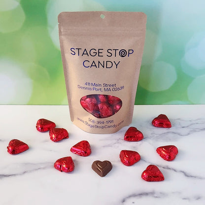 Foiled Chocolate Hearts