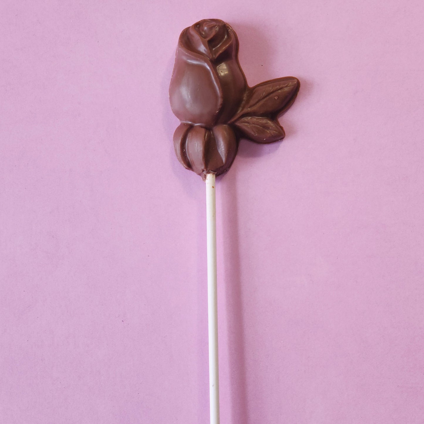 Milk Chocolate Rose Lollipop