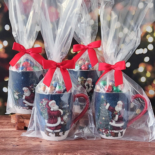 Secret Santa Christmas Mug, Chocolate Filled