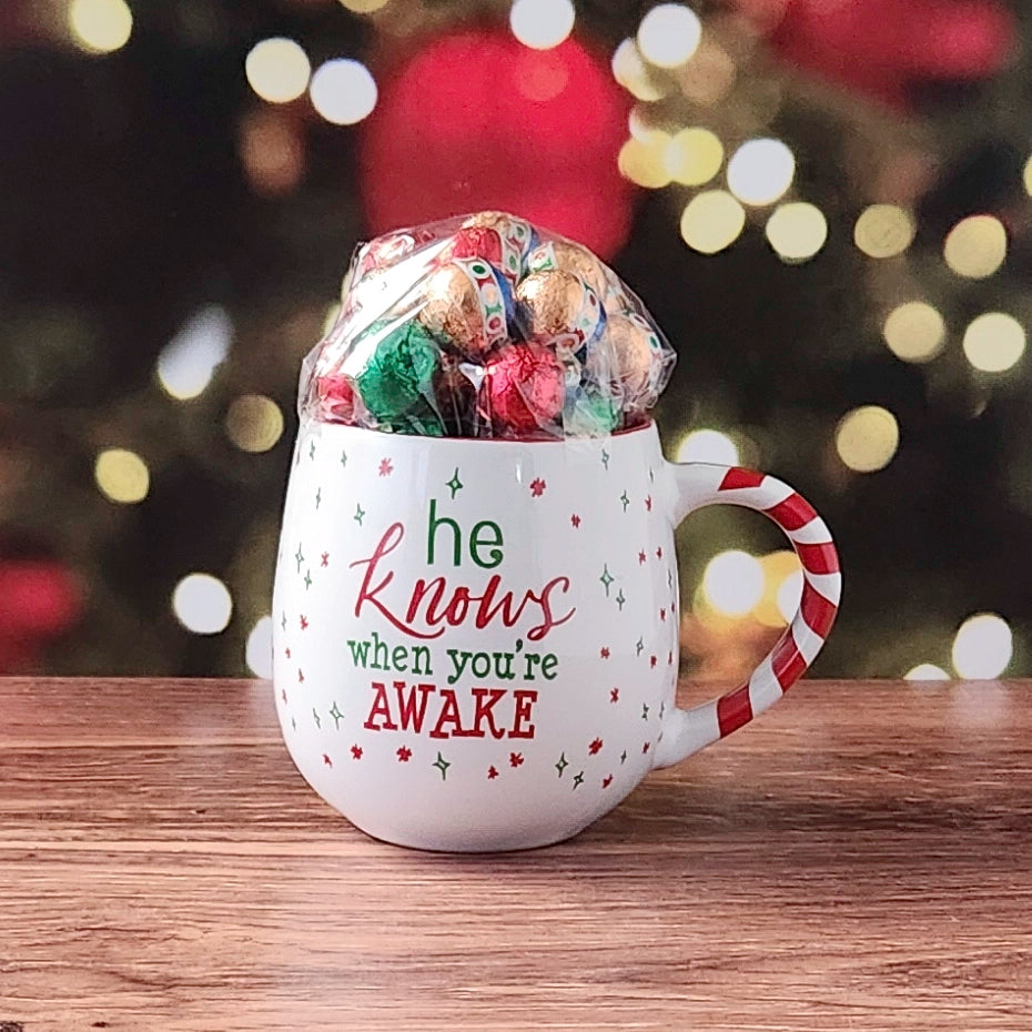 Santa with Festive Saying Gift Mug