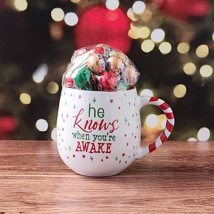 Santa with Festive Saying Gift Mug
