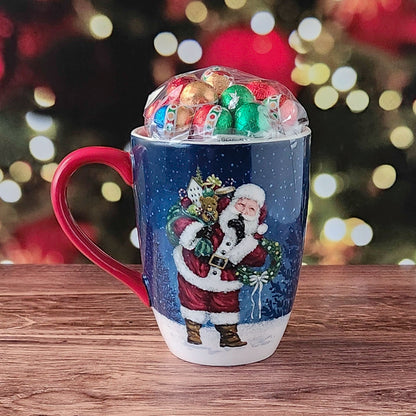 Secret Santa Christmas Mug, Chocolate Filled