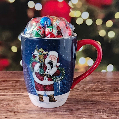 Secret Santa Christmas Mug, Chocolate Filled