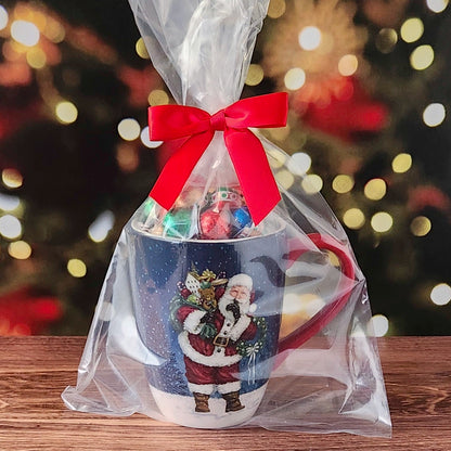 Secret Santa Christmas Mug, Chocolate Filled