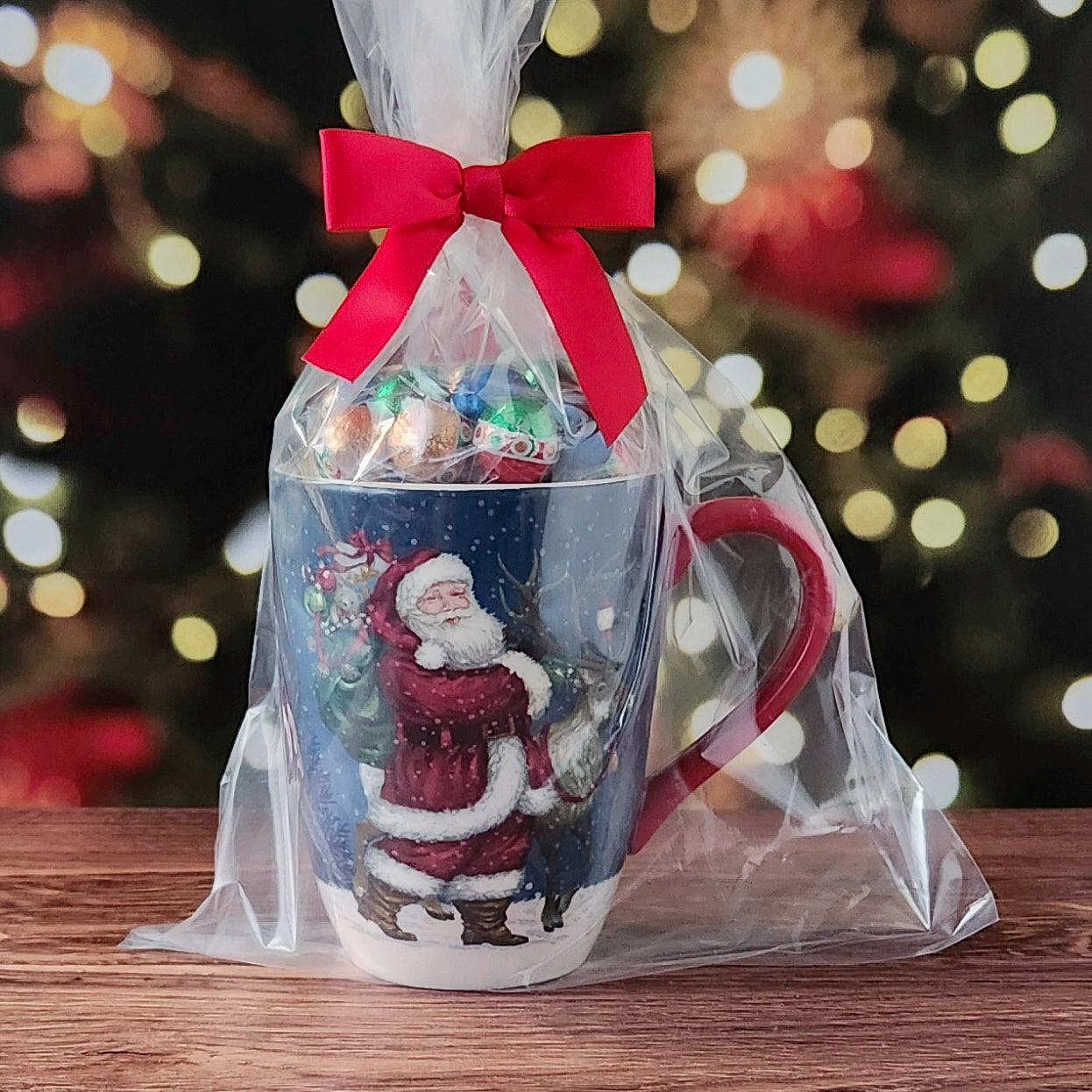 Secret Santa Christmas Mug, Chocolate Filled