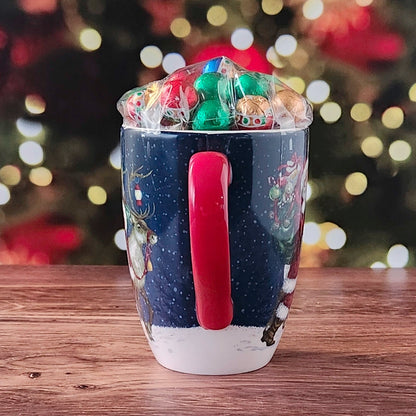 Secret Santa Christmas Mug, Chocolate Filled