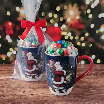 Secret Santa Christmas Mug, Chocolate Filled