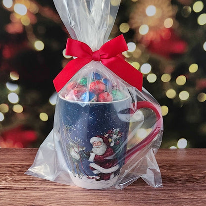 Secret Santa Christmas Mug, Chocolate Filled