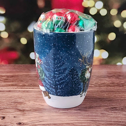 Secret Santa Christmas Mug, Chocolate Filled