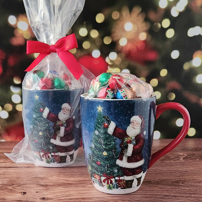 Secret Santa Christmas Mug, Chocolate Filled