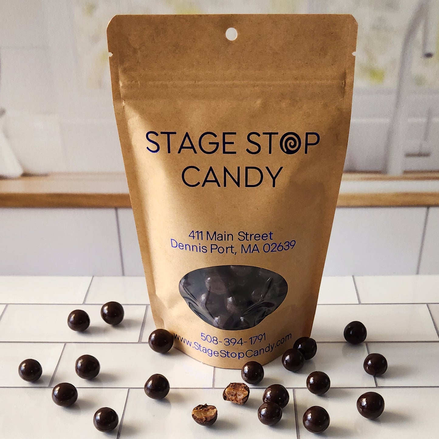 Savor our Dark Chocolate Sea Salt Caramels, made from pure cane sugar and butter with a hint of sea salt, coated in rich dark chocolate. Available in a fun 7-ounce bag, perfect for sharing or indulging yourself.