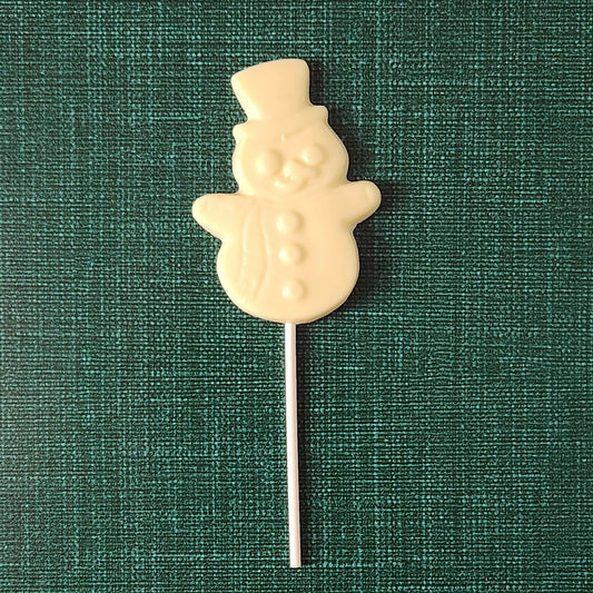 White Chocolate snowman lollipop