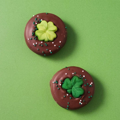 St Patrick's Day Themed Oreo Cookies Covered in Chocolate