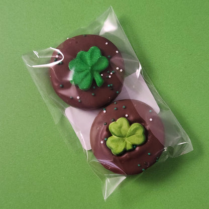 St Patrick's Day Themed Oreo Cookies Covered in Chocolate