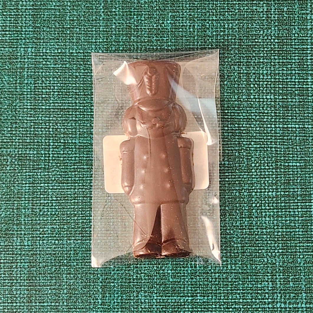 Chocolate toy soldier favor