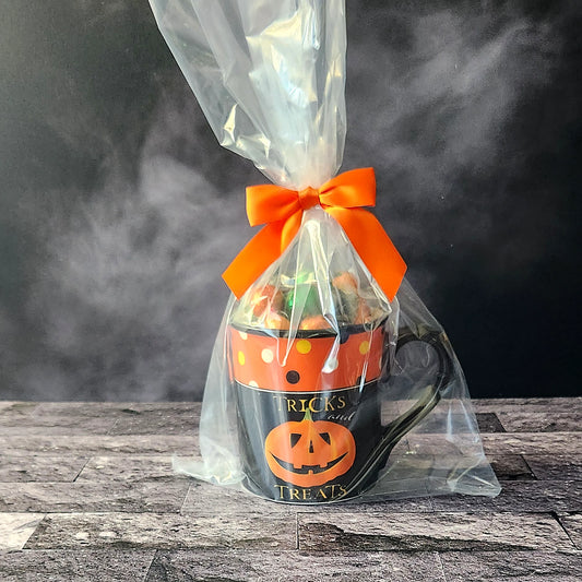 Tricks and Treats Halloween Pumpkin Gift Mug