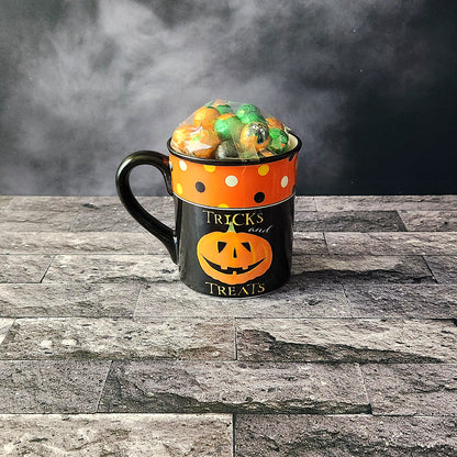Tricks and Treats Halloween Pumpkin Gift Mug