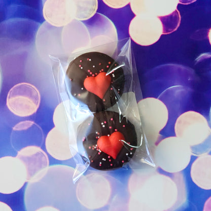 Valentine's Day Themed Oreo Cookies Covered in Chocolate