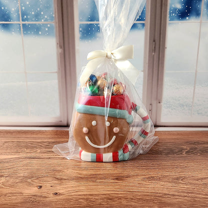 Whimsical Gingerbread Gift Mug with Chocolate