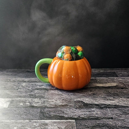 Pumpkin Patch Halloween Gift Mug with Chocolate
