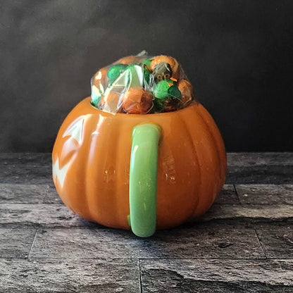 Pumpkin Patch Halloween Gift Mug with Chocolate