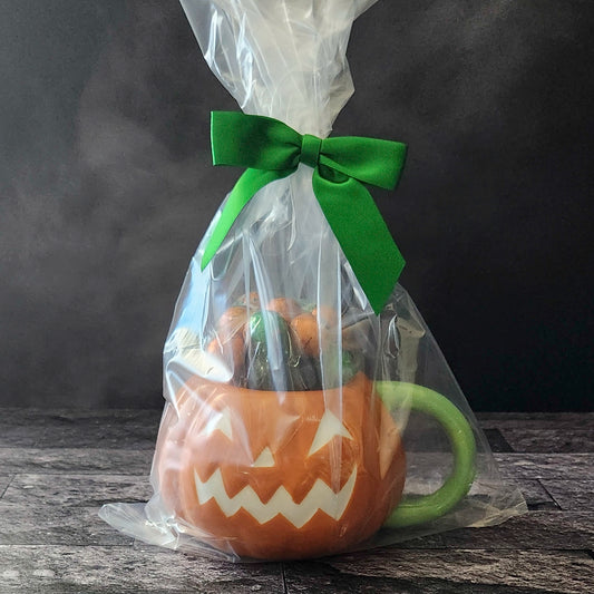 Pumpkin Patch Halloween Gift Mug with Chocolate